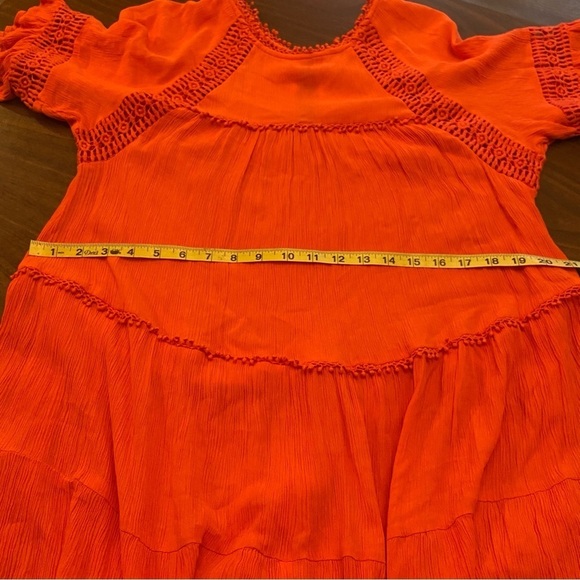 Patrons of Peace Boho Coral Tunic Dress Size Small - Picture 6 of 9